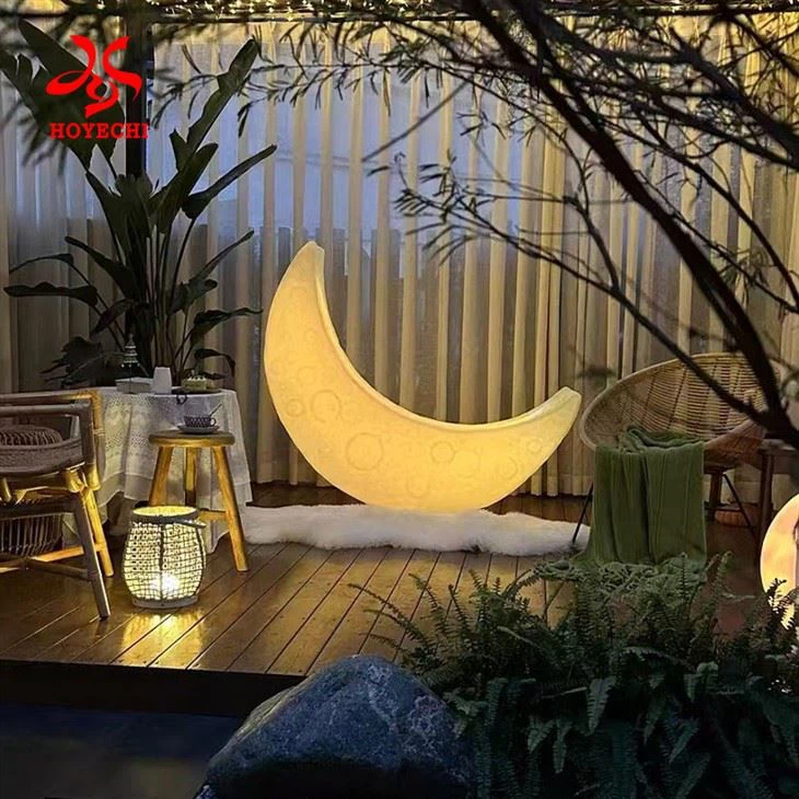 Hoyechi Factory ขนาดใหญ่ส่องแสงดวงจันทร์แสงไฟสำหรับชายหาดและการตกแต่งสถานที่เชิงพาณิชย์
