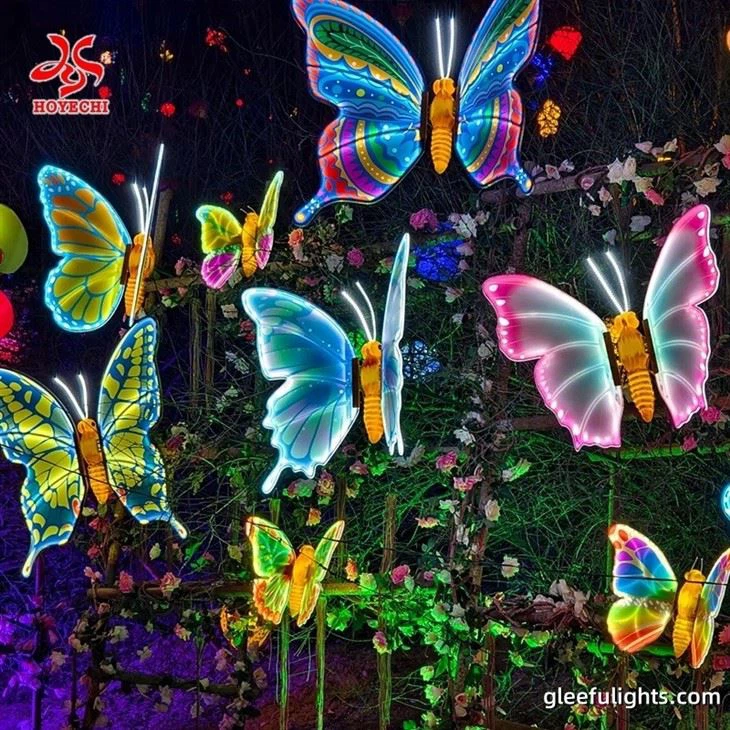 HOYECHI Illuminated Dynamic Vivid Insect Bee And Honeycomb 3D Motif Light For Scenic Area Lighting