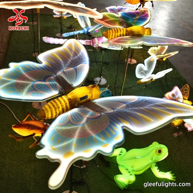 Hoyechi Luminous Dynamic Massic Light 3d LED LED LED สำหรับการตกแต่งสวนกลางแจ้ง